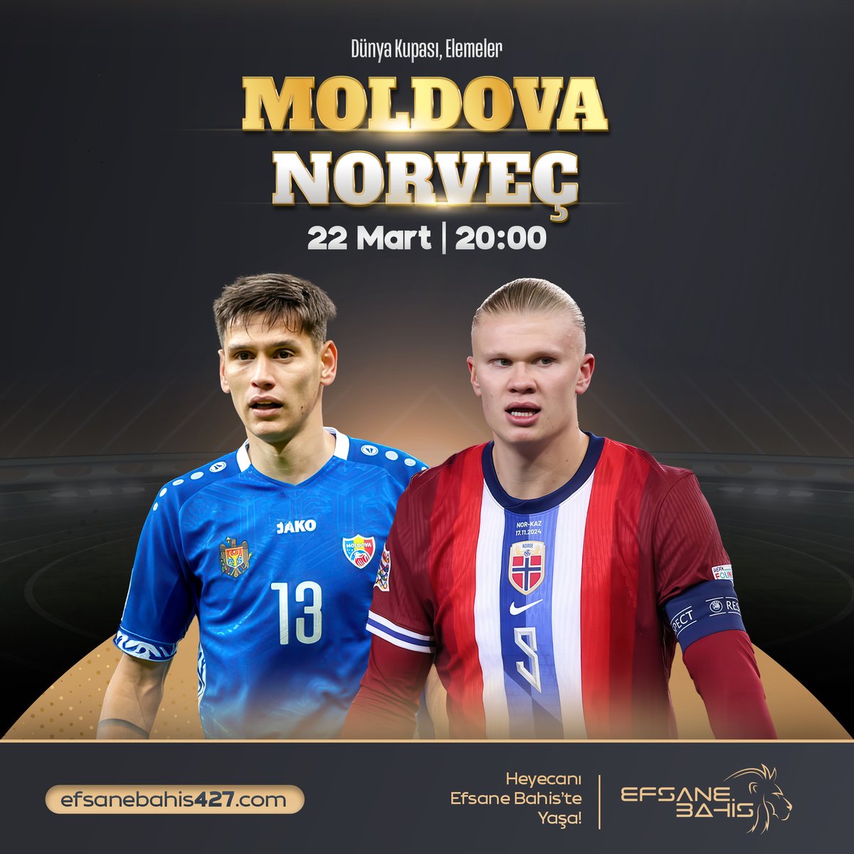 Efsane Bahis'le Cumartesi Bülteninde Efsane Karşılaşmalar Sizlerle!

 ⚽️#Galler  - #Kazakistan
 ⚽️#Moldova -  #Norveç

 Efsane Oranlarla Bahis Almak İçin:efsanebahis427.com