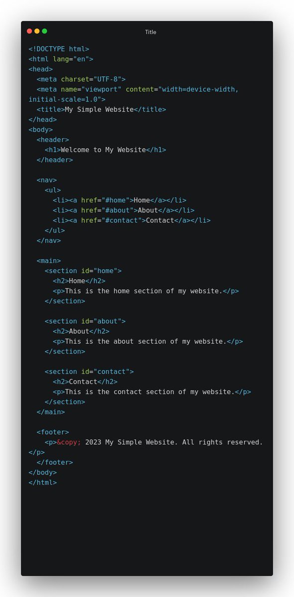 The correct HTML structure: