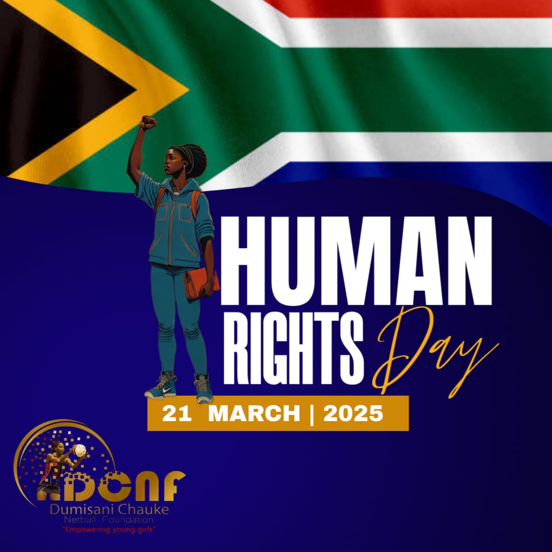 We sure hope you had a great Human Rights Day. 😊✊🏾
#each1teach1 🙌🏾
#each1inspire1 ❤
#each1empower1 ✊🏾
#SheWillFly 🦋

Dumisani Chauke Netball Foundation