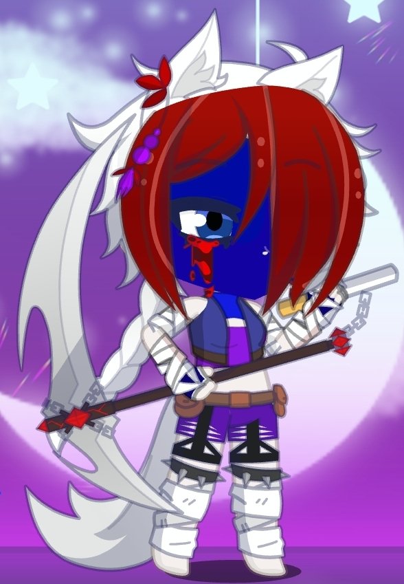 WolfGraveyard's tweet image. Finally got around upgrading my gacha character in gacha life 2, here she is with and without the mask
