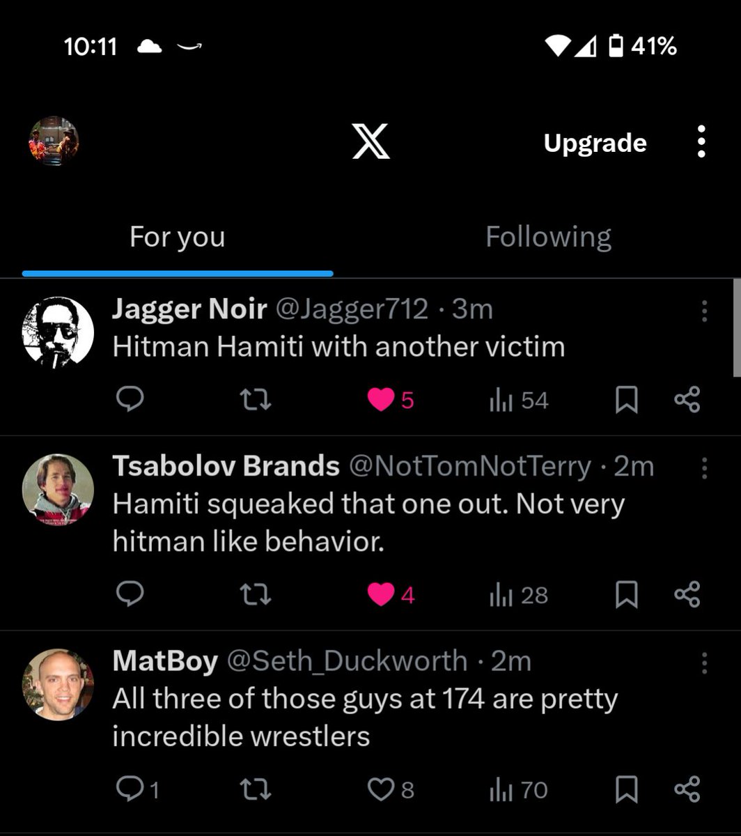 Diverse opinions on the timeline #NCAAWrestling