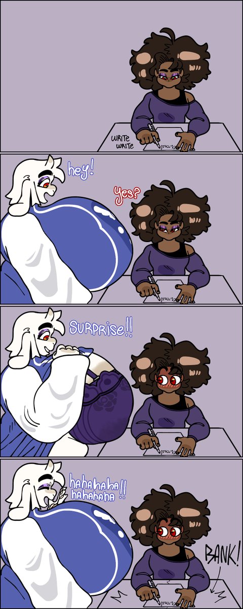 Megokinho's tweet photo. SURPRISE!! - Dio x Toriel mini comic https://t.co/4ZlFQWCGLH