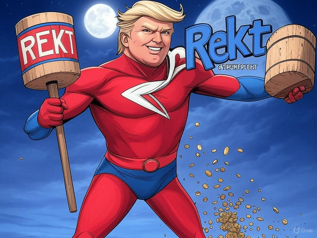 $TRUMPREK  LAUNCH ALERT - YOU’RE FIRED, MOON’S HIRED! 🔥

🚨 The MAGA man is here to REKT the weak on Pump.fun! TrumpRekt ($TRUMPREKT) just dropped, and we’re firing up the charts! 💥 Trump’s swinging his REKT mallet, and no coin is safe—$SHIB, $DOGE, $PEPE? YOU