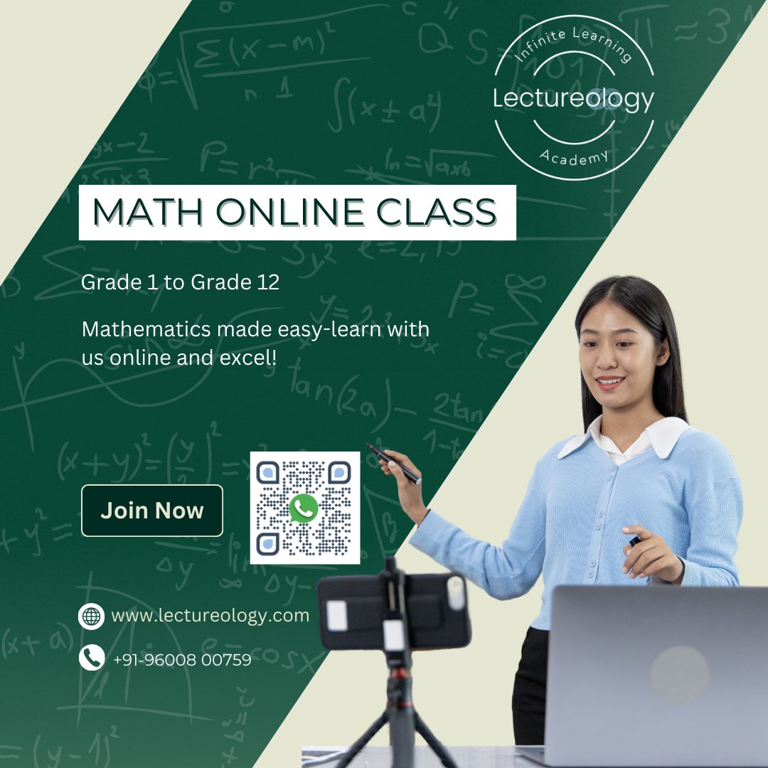 LectureologyACD's tweet image. Fun &amp;amp; interactive online math classes! 📚✨ Enroll now! ✅ #OnlineMath #MathForKids #LearningFun #STEMEducation #MathSkills #Elearning #KidsEducation 

Join Now
zurl.co/ucQNH
