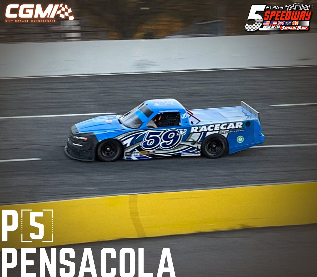 CGmotorsportsFL's tweet photo. Solid P5 finish for Becca Monopoli in her #59x Pro Truck at Five Flags! 💪🔥 A great tune-up for the weekend—now it’s all systems go for the Pensacola 150! Tomorrow, she’s back in our #85 @OrlandoHealth Ford Fusion and ready to roll! 🏁
#CGM | #LetsGoRacing | #HuntFor100 https://t.co/jc8W3rtmt1