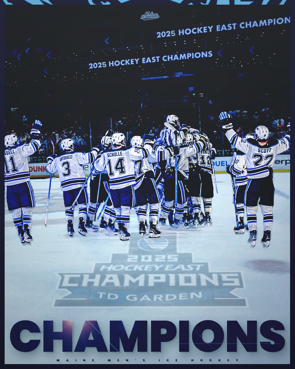 Tremendous season...and it's not over yet!! On to the NCAA's!!
FILL THE STEIN TO DEAR OLD MAINE, SHOUT TIL THE RAFTERS RIIIIING!!
#GOMAINE 
<a href="/BlackBearNation/">Maine Athletics</a> 
<a href="/MaineIceHockey/">Maine Men’s Ice Hockey</a>