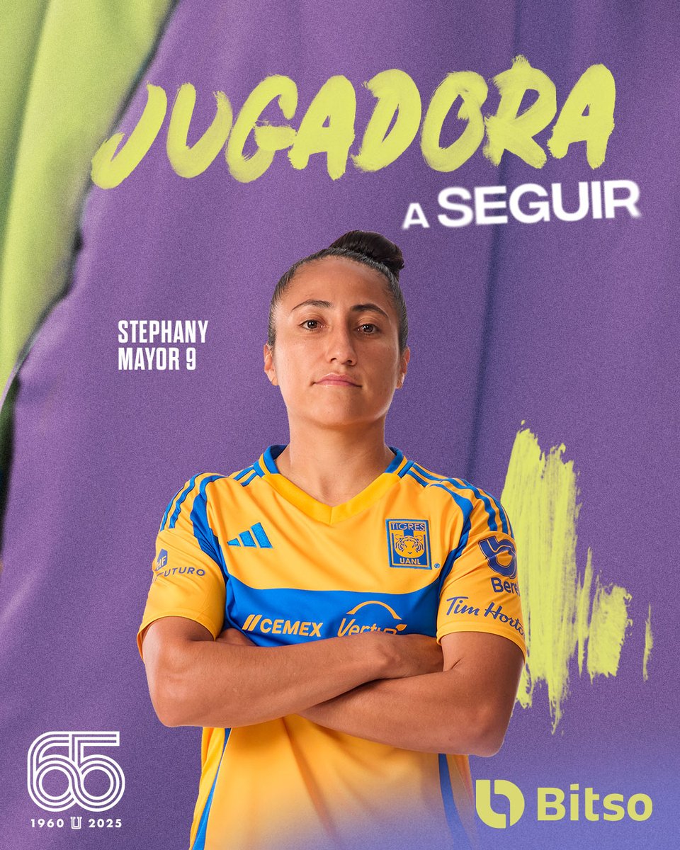 TigresFemenil's tweet photo. La 𝐣𝐮𝐠𝐚𝐝𝐨𝐫𝐚 𝐚 𝐬𝐞𝐠𝐮𝐢𝐫 @Bitso para nuestro encuentro ante América es Stephany Mayor😎 https://t.co/7VIeZLwzF4