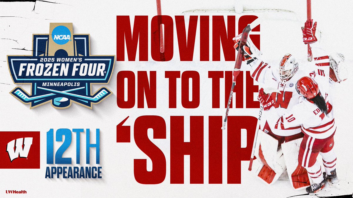 WISCONSIN TAKES DOWN THE GOPHERS 6-2 AND THE #BADGERS ARE HEADED TO THEIR 12TH NCAA CHAMPIONSHIP GAME!