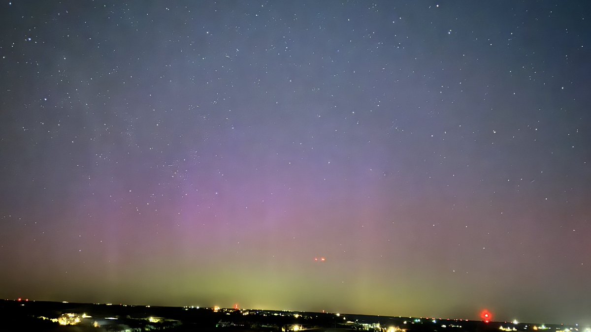 JasonRL527's tweet photo. @WIBWJeremy Can’t see with the naked eye but they are there tonight.  Taken 9:30pm tonight, top of the world, Riley County https://t.co/WXYj492iIO