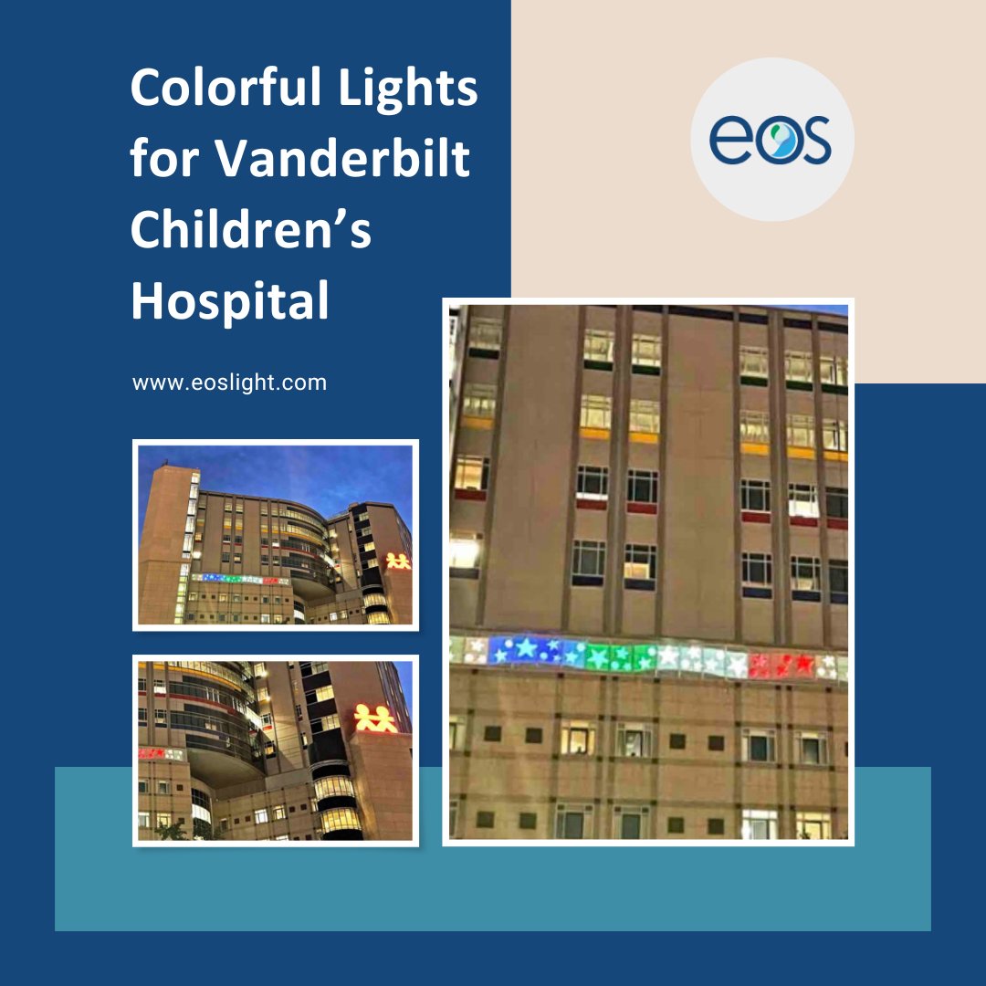 eoslightpanels's tweet image. The exterior of Vanderbilt Children&apos;s Hospital is now brighter and more playful with:

✔️ RGBW Outdoor Light Panels
✔️ Dynamic color transitions
✔️ Youthful and comforting design

See the full project: eoslight.com/case-study/van…

#Vanderbilt #EOSlight #EOSlightpanel #RGBW