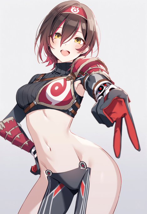 クロオビ装備のロボ子さん 