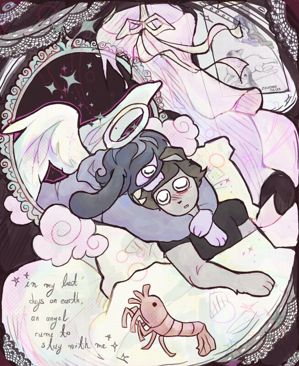 seraphofdenpa's tweet image. there's not enough angelee furry art in the world #ClinicalTrialGame