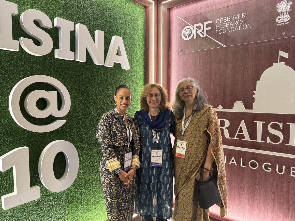 My 1st time at the impressive #RaisinaDialogue2025. Great work over 10 years by <a href="/samirsaran/">Samir Saran</a> @ <a href="/orfonline/">ORF</a> to gather global thought leaders for frank discussion on #geopolitics &amp; everything from #climate to #development. Left buzzing with ideas &amp; happy to have met old &amp; new friends