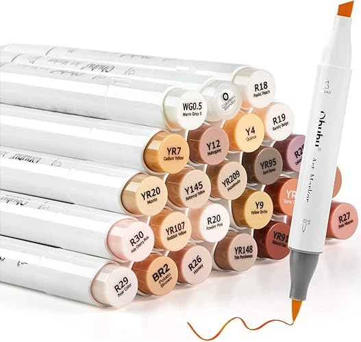 I just received Ohuhu Skin Tone Alcohol Markers Brush Tip - 24 Portrait Color Markers for Artist Adults Coloring Illustration - Chisel &amp; Brush - Honolulu - Refillable - Chisel &amp; Brush from Mackenzie via Throne. Thank you! throne.com/darlinbambi #Wishlist #Throne