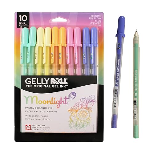 I just received SAKURA Gelly Roll Moonlight 10 Pastel &amp; Opaque Gel Pens - Bold Point Ink Pen for Journaling, Art, or Drawing - Assorted Pastel Ink - Bold Line - 10 Pack - 1 Count (Pack of  from Mackenzie via Throne. Thank you! throne.com/darlinbambi #Wishlist #Throne