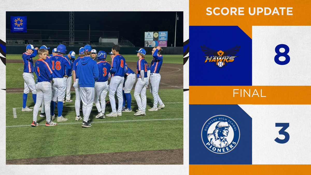 The Hawks take down the defending state champs to open the season! Double-header tomorrow at 3 and 5. Go Hawks!