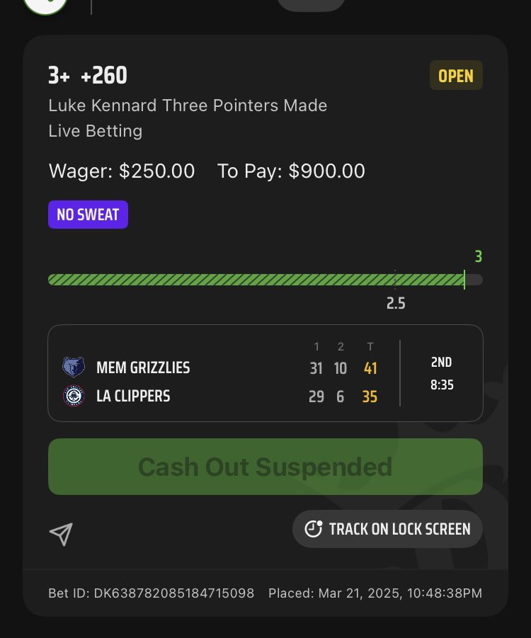 KENNARD😤🏀🤑✅

First half cash for the live threes play!

Come check us out on <a href="/DubClub_win/">DubClub</a> with a 7 day free trial!
dubclub.win/r/CLE_SPORTS_F…