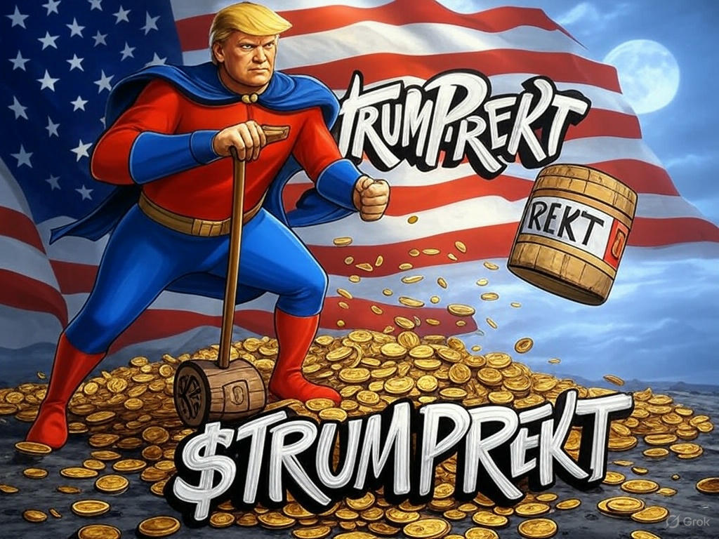 $TrumpRekt   Buy Now: CA: 9h8aK3gpkXBUeR4qzxAAmqGARRoMXkvyWHLo9nKzpump
📸 Meme Challenge: Share your Trump rekt meme with #TrumpRekt—top rekts win big!
📩 Join the MAGA Rekt Crew:  Telegram t.me/TrumpRekttoken