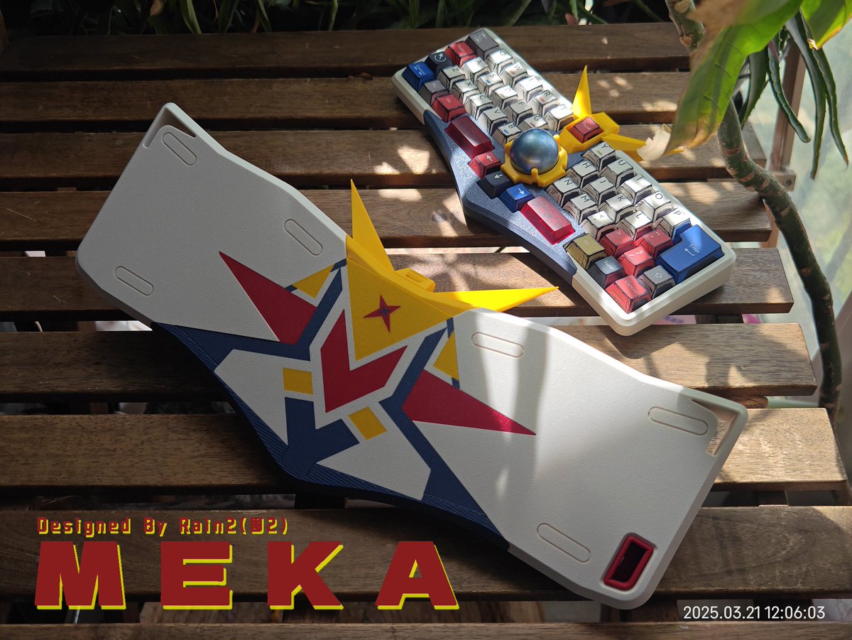 rain2813's tweet photo. I am Rain2, and this is my 25th keyboard design with Alice layout - Meka .Ver2
#自作キーボード #KEEB_PD #KEEB_PD_R239 https://t.co/CR14DMUCig