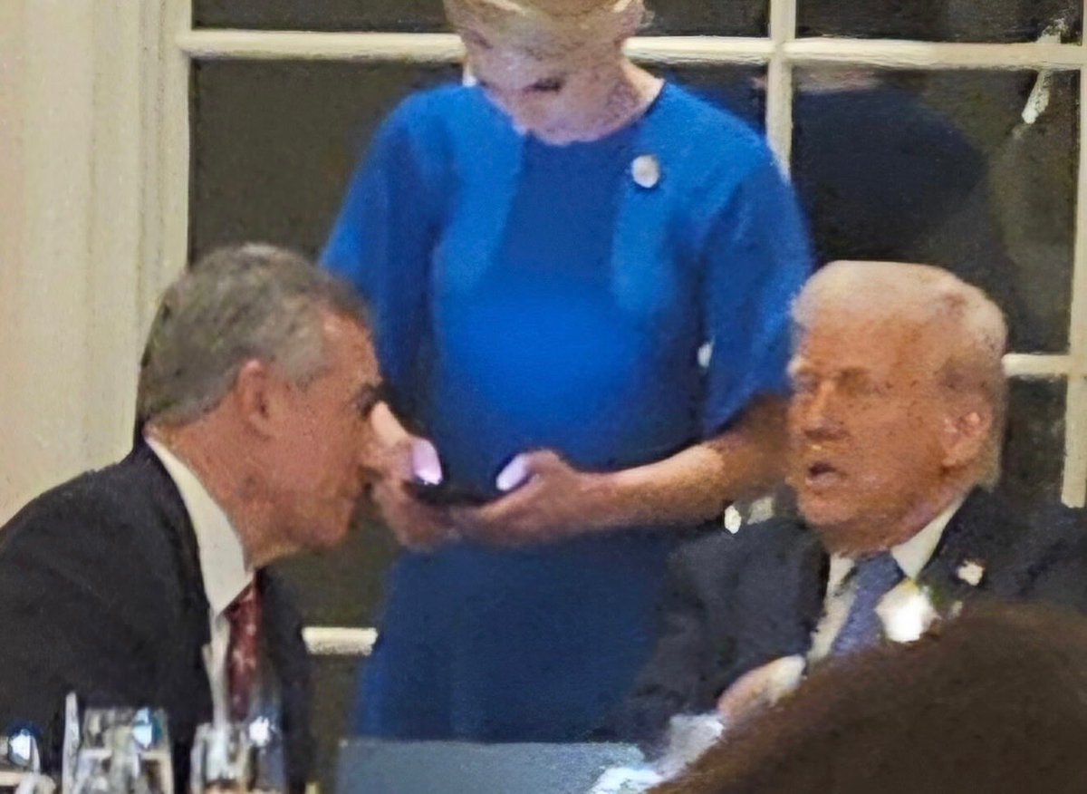 More than just a handshake: Jack Ciattarelli and Donald Trump had a conversation tonight in Bedminster.