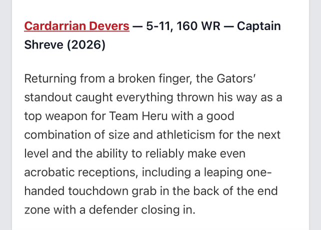 Cardarrian โshawnโ Devers (@cardarriandeve1) on Twitter photo thanks for the write up โค๏ธ#AGTG
<a href="/PrepRedzoneLA/">Prep Redzone Louisiana</a> <a href="/JeritRoser/">Jerit Roser</a> <a href="/CoachSmith_2/">Nick Smith</a> <a href="/ShreveGators/">Captain Shreve Football</a> <a href="/coachjwilburn/">Jeremy Wilburn</a> <a href="/CoachHouston4/">Shaun Houston</a> <a href="/NaomiNHouston/">Naomi Houston</a> <a href="/shrevefootball/">Captain Shreve FB</a>
correct measurements- 6โ0, 180 thanks for the write up โค๏ธ#AGTG
<a href="/PrepRedzoneLA/">Prep Redzone Louisiana</a> <a href="/JeritRoser/">Jerit Roser</a> <a href="/CoachSmith_2/">Nick Smith</a> <a href="/ShreveGators/">Captain Shreve Football</a> <a href="/coachjwilburn/">Jeremy Wilburn</a> <a href="/CoachHouston4/">Shaun Houston</a> <a href="/NaomiNHouston/">Naomi Houston</a> <a href="/shrevefootball/">Captain Shreve FB</a>
correct measurements- 6โ0, 180