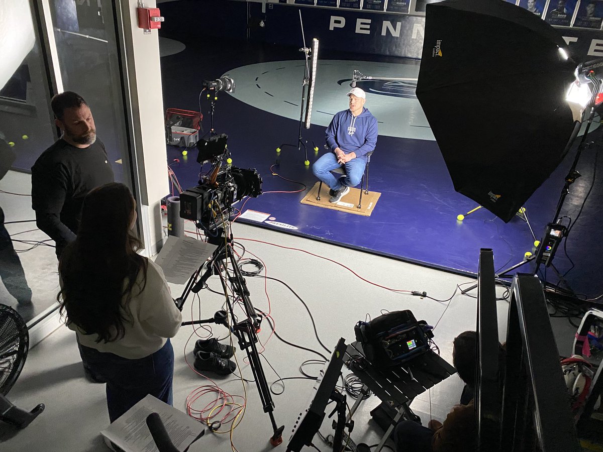 Alyssa_Haduck's tweet photo. This year’s @pennstateWREST team has become the second in NCAA history to have 10 All-Americans. 

But I learned that for all the program’s record-breaking victories, it values off-mat wins even more.  

Watch ➡️ https://t.co/OFX3nwXdCp https://t.co/Vi9TI1rRpB
