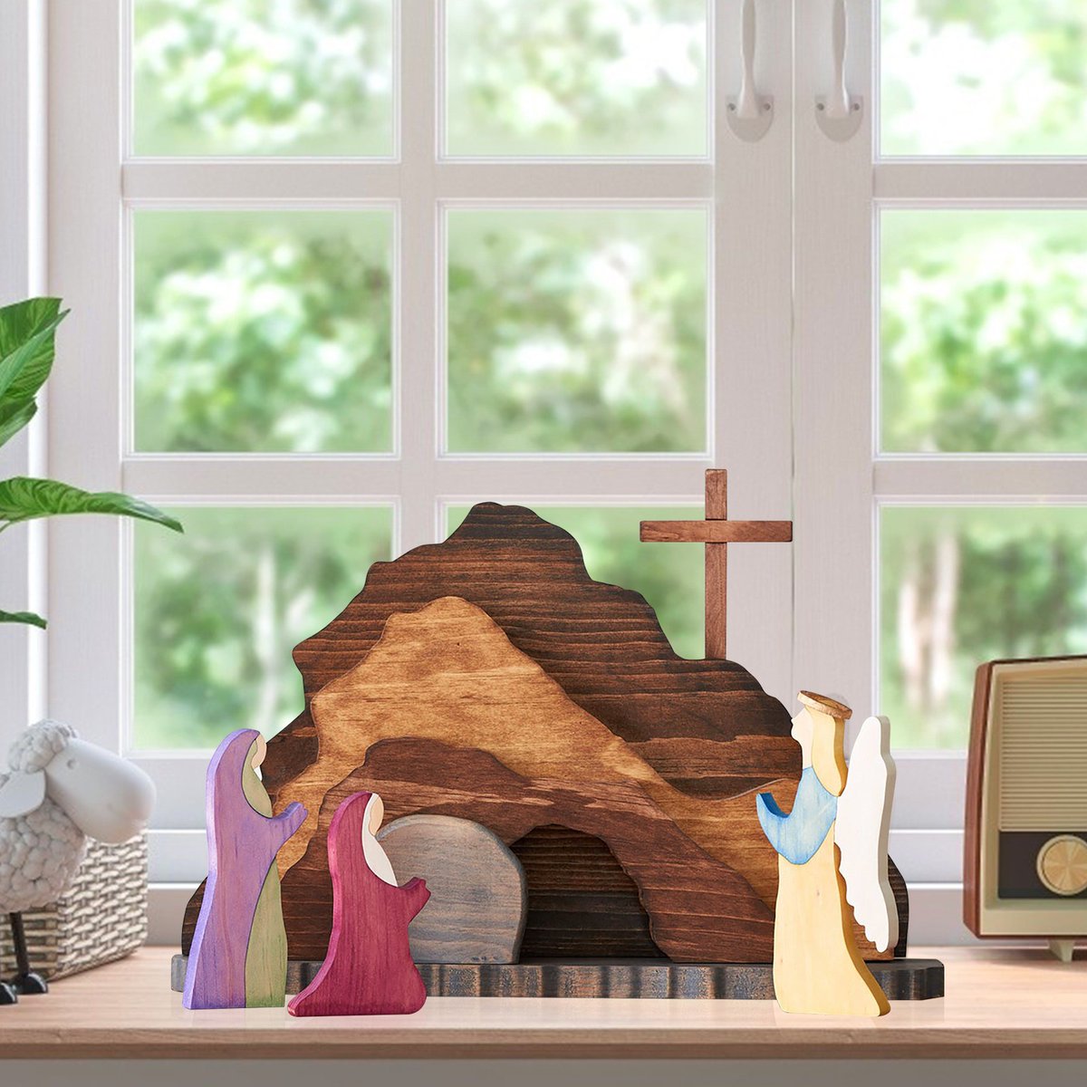 joylipopShop's tweet photo. 🌿 He is Risen! ✝️ 
✨ Celebrate Easter with this handmade wooden tomb scene—a beautiful reminder of faith, hope, and renewal. 🙏
Shop now 👉 https://t.co/2wZFvJgDwY

#HeIsRisen #EasterDecor #FaithAndLove https://t.co/SWUuhuWKU9