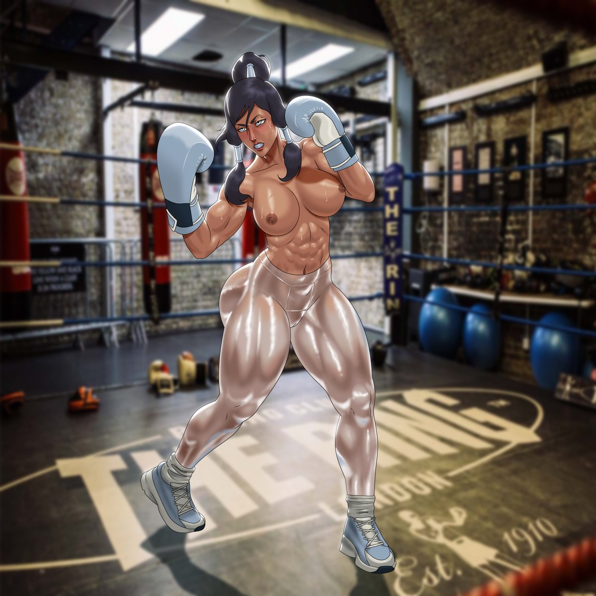 I would like to share these beautiful images of Korra that <a href="/SomniferoArtico/">Somnifero Artico / Training Arc</a> made me to me and thank him for all 💖🥊💪 #Boxing #abs #Korra #Boxinggirl #Korraavatar #Muscularfemale #Muscles