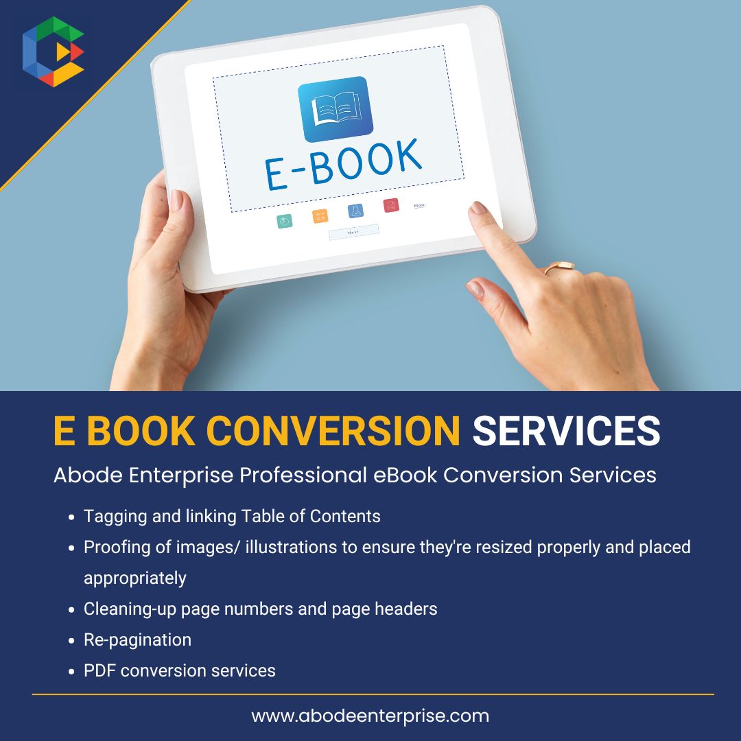AbodeEnterprise's tweet image. Abode Enterprise Professional eBook Conversion Services.

📧 info@abodeenterprise.com
🌐 bit.ly/3ESVHUv

#abodeenterprise #datacollectation #dataprocessing
#datamanagement #dataentry #eBooks #eBookConversionServices