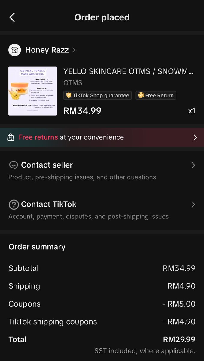 Korang beli la dekat sini, lyaa dapat RM29.99 only lepas claim voucher RM5 off. Kita grab terus yee buat stock🥹

▶️ vt.tiktok.com/ZSr1yRUca/