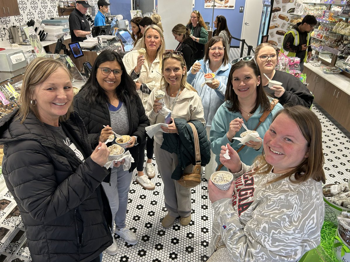 Our Instructional Advisory Team discussed our goals &amp; the path forward for continued growth &amp; success and topped it off with a sweet treat to celebrate!  Thank you Carroll Daniel Construction for the beautiful space to meet!  #GoTigers #VisionMeeting #FutureFocused