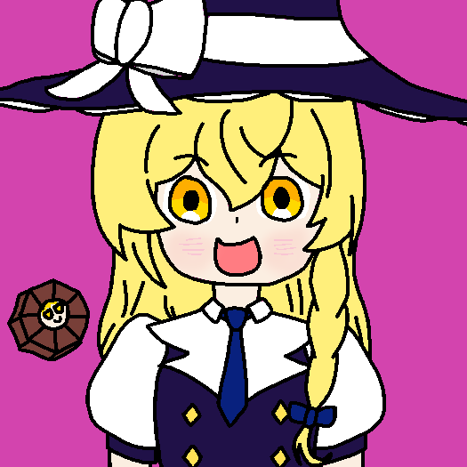 EL4D0's tweet photo. Marisa de #touhou con el atuendo de #MUSEDASH https://t.co/4QylJMVksh