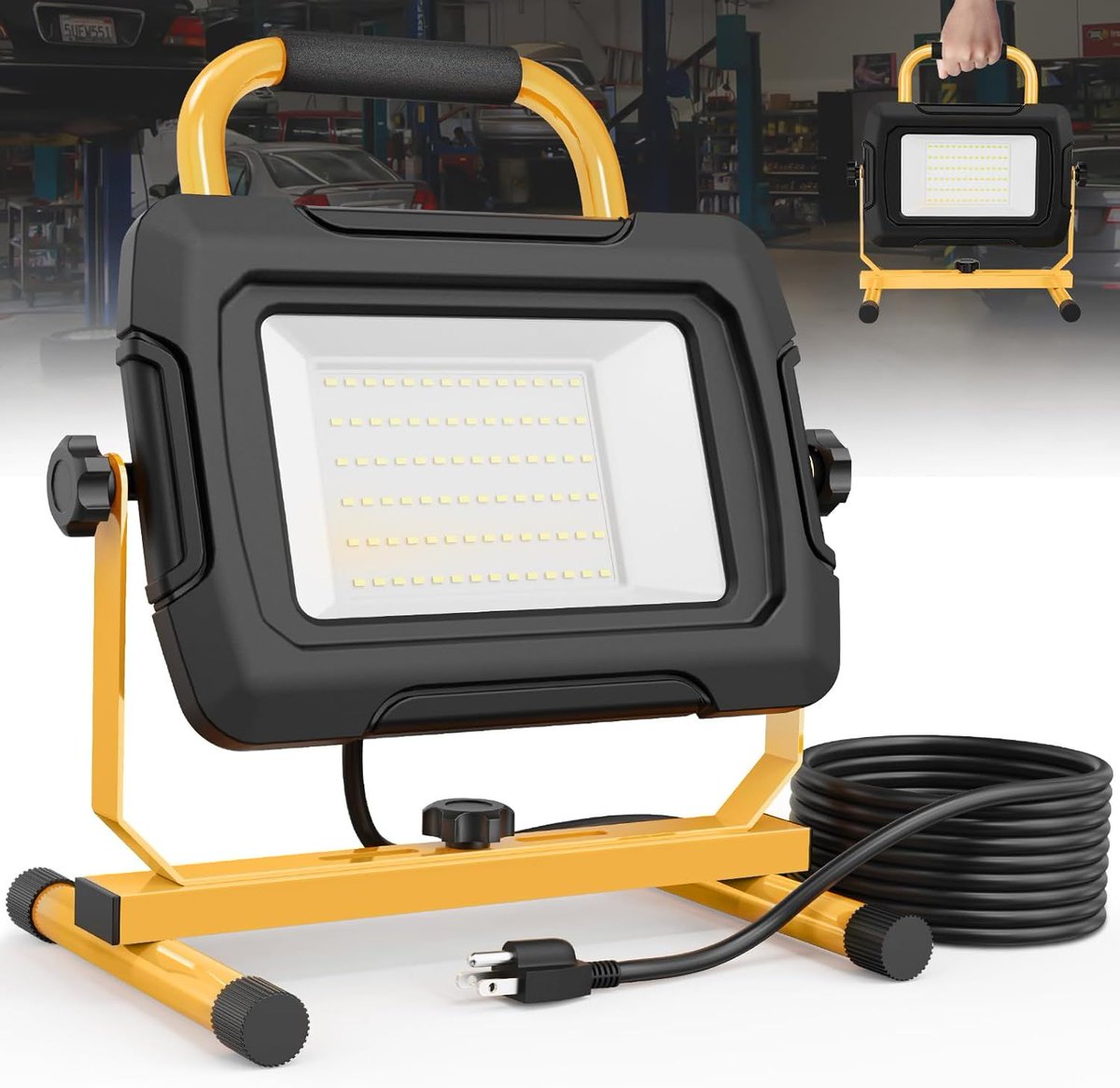 OtterDeals's tweet image. 34% OFF! Only $26.59! 💡 Light up any workspace! 💡 HYPERLITE 5000 Lumen LED Work Light: 50W, waterproof, 6.6FT cord, switch. Perfect for job sites, garages, and outdoor use. 
👉 otterdeals.com/product/hyperl…
#LEDWorkLight #FloodLight #JobSiteLighting #GarageLighting #OutdoorLighting