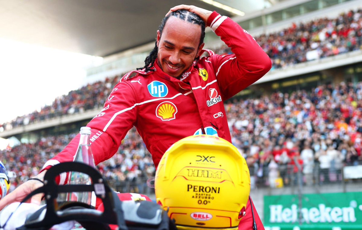 xxoMarina's tweet photo. Ferrari’s first ever sprint race winner ❤️

SIR LEWIS HAMILTON 🐐 https://t.co/rausZxUwbW