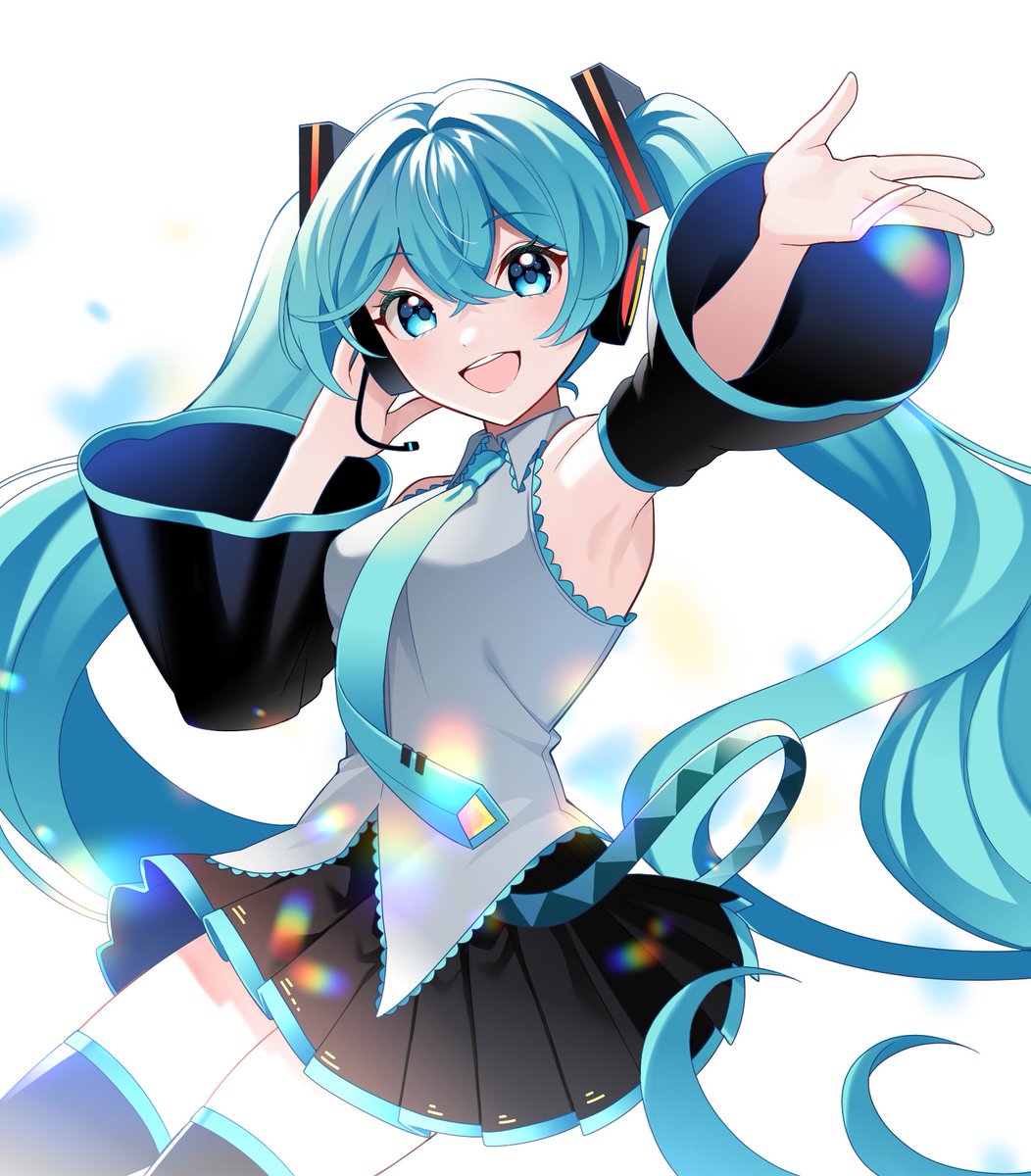 初音ミク「初音ミクさんを描きました 」|マスもふﾌﾟﾝのイラスト