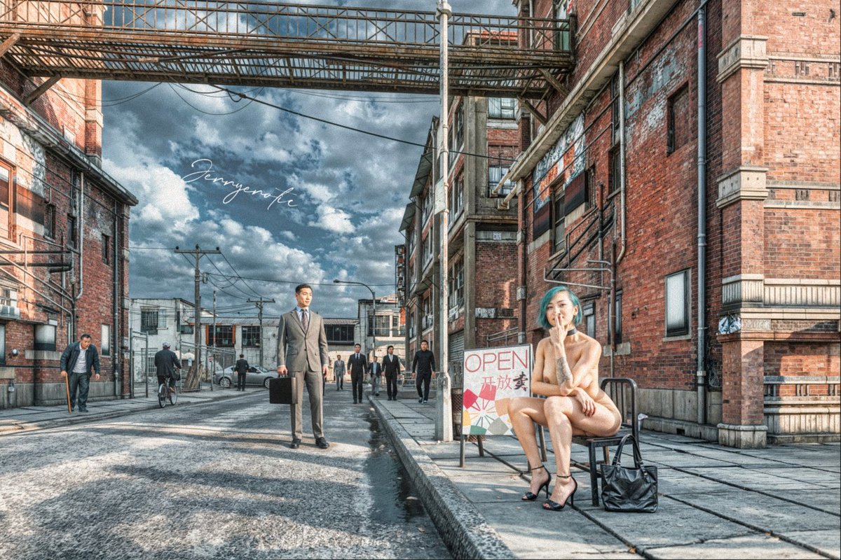 【Remaster】【红尘：一妇当关】
出了轨的老张在厂门口遇见媳妇
   #3DCG #DAZ #rendering