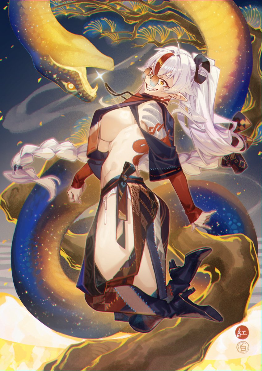 agil548g6h6's tweet image. FB舉辦的活動紅白絵合戰
【紅組06】『繪師:沈蛇皮』
這次的我在紅組，請大家多多指教啦!
#shipi
#沈蛇皮
#紅白絵合戰