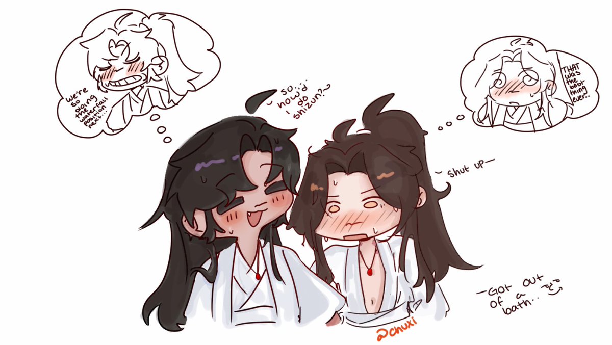 Chuxixii's tweet image. Doodle them as nightime routine 😌 #二哈和他的白猫师尊 #2h #ranwan #erha #moran #chuwanning