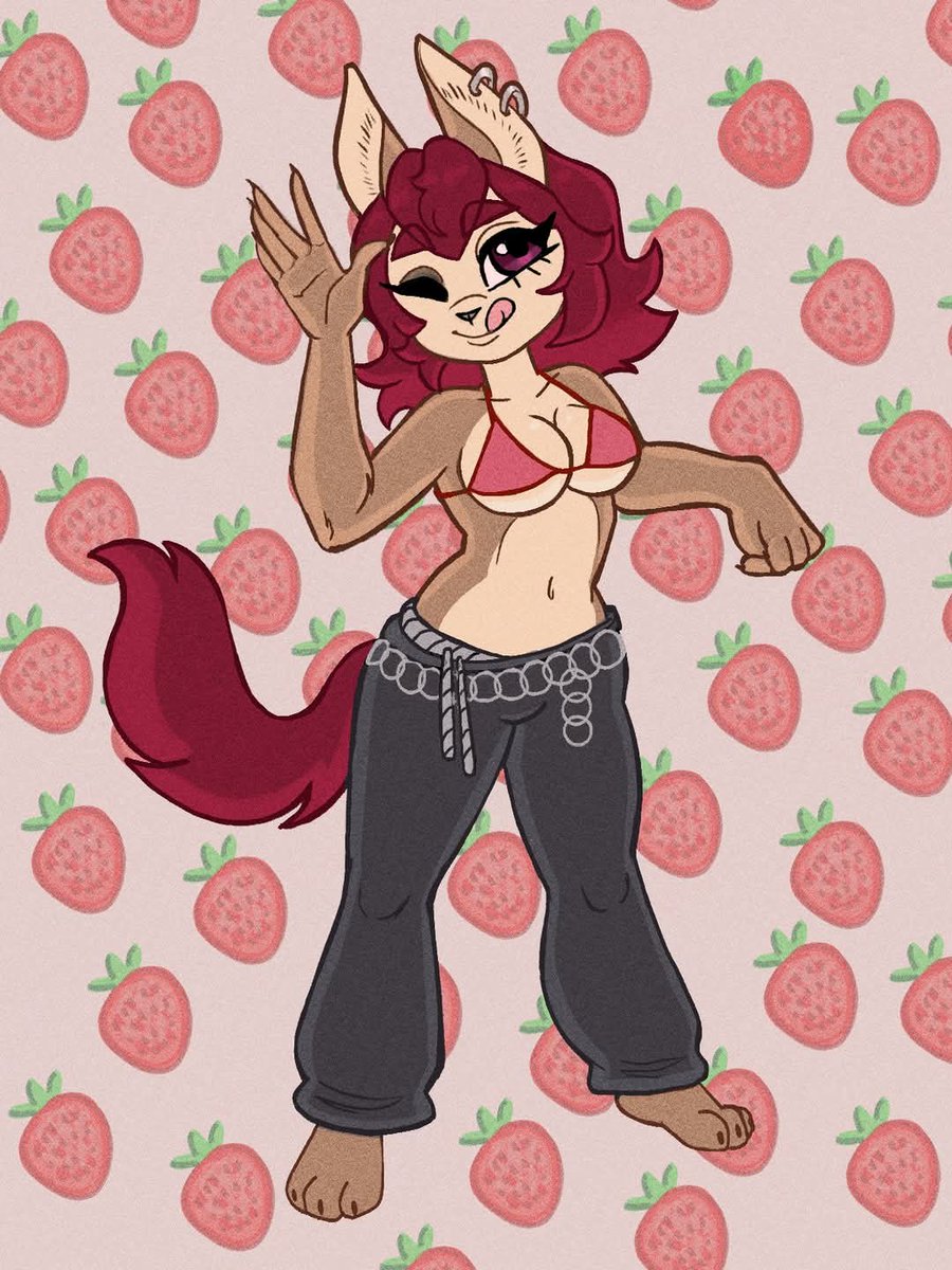 Gutter Guts Gracias por prestarme tu Oc para dibujarlo en mi estilo! 🍓❤️✨ Aquí se los comparto ^3^/ #furryartwork #furryoc #artmootfurry