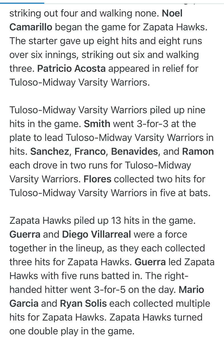 Coach Moody (@jkmoody44) on Twitter photo ⚾️GM 20 Final: <a href="/TMWarriorBSBL/">WarriorBaseball_TM</a> 12 Zapata 11 #ShowTime 212 #WE <a href="/Max_Lara3/">Max</a> <a href="/Jadenyayyay/">Jaden Smith</a> <a href="/israelpanda29/">Israel Benavides</a> <a href="/RichardSanch_21/">Richard s</a> <a href="/ChristianRamon_/">Christian Ramon</a> <a href="/JaydenF44538741/">jayden franco</a> <a href="/erik_floresss/">erik flores</a> <a href="/patacosta55/">Pat Acosta</a> <a href="/4ATxHsBaseball/">4ATxHsBaseball</a> <a href="/SouthTexasHigh1/">South Texas High School Baseball</a> ⚾️GM 20 Final: <a href="/TMWarriorBSBL/">WarriorBaseball_TM</a> 12 Zapata 11 #ShowTime 212 #WE <a href="/Max_Lara3/">Max</a> <a href="/Jadenyayyay/">Jaden Smith</a> <a href="/israelpanda29/">Israel Benavides</a> <a href="/RichardSanch_21/">Richard s</a> <a href="/ChristianRamon_/">Christian Ramon</a> <a href="/JaydenF44538741/">jayden franco</a> <a href="/erik_floresss/">erik flores</a> <a href="/patacosta55/">Pat Acosta</a> <a href="/4ATxHsBaseball/">4ATxHsBaseball</a> <a href="/SouthTexasHigh1/">South Texas High School Baseball</a>