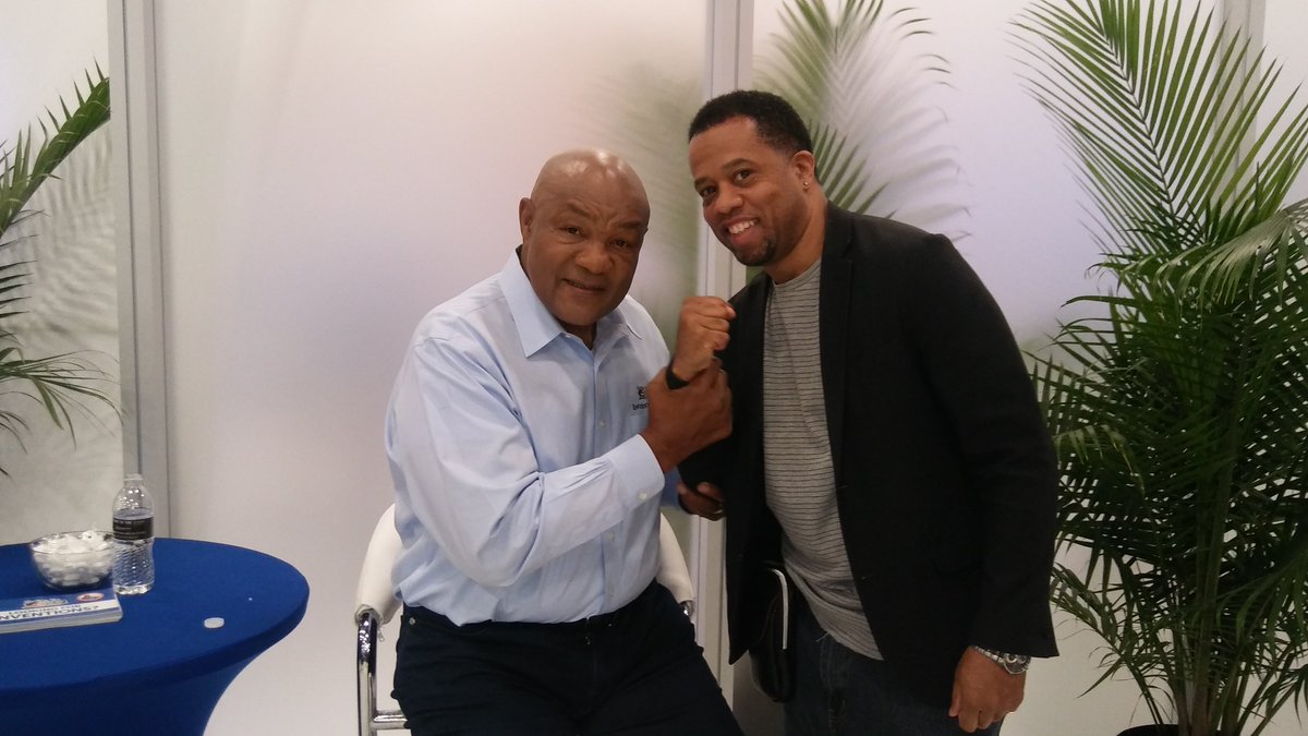 RIP Champ! George Foreman, a champion and business role model! 

#RipGeorgeForeman 
William Andre Buchanan and George Foreman raising our fist in unity!
