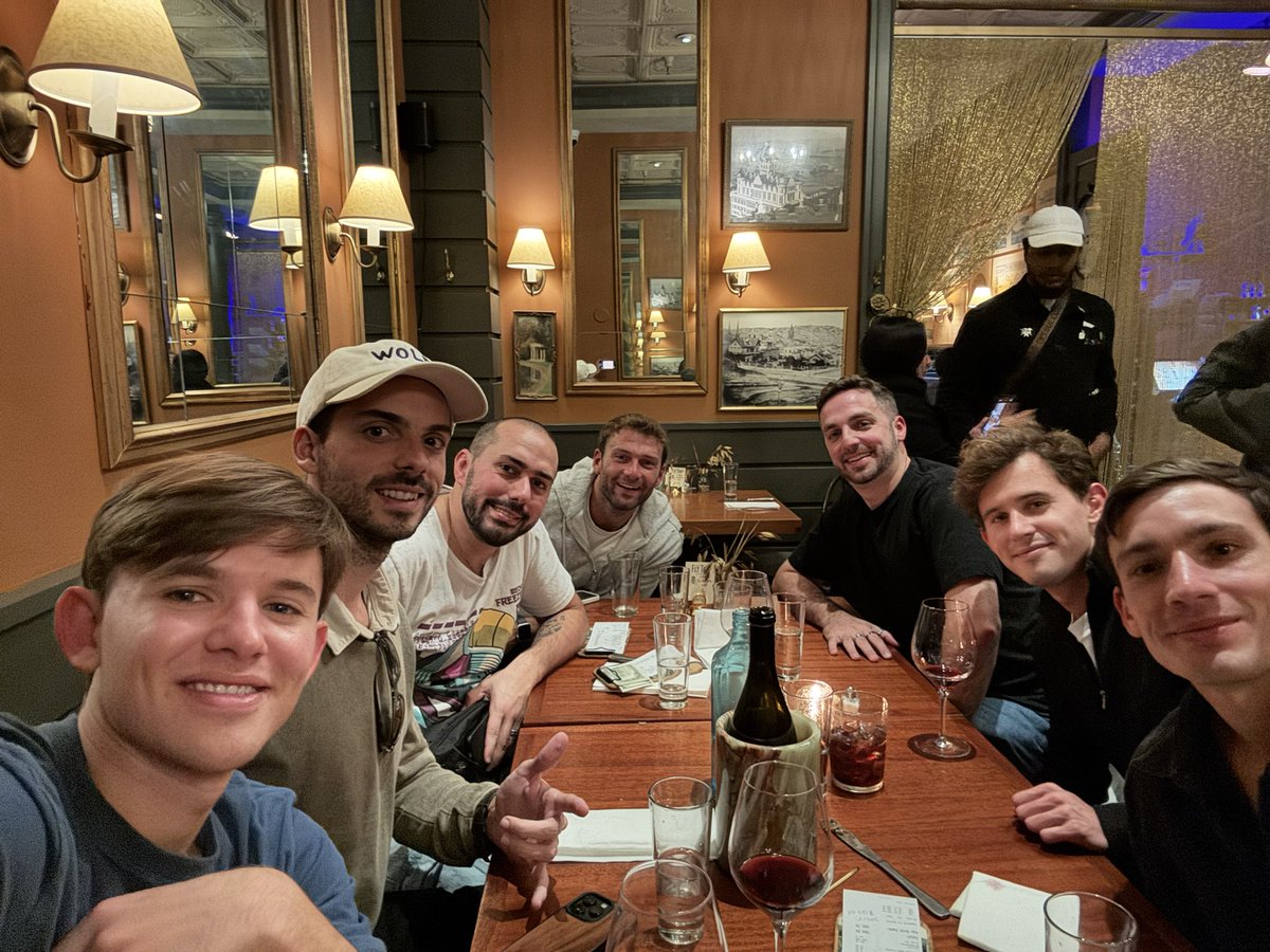 Argentinian closing dinner to wrap up the GDC season! 🇦🇷🚀
Missing <a href="/marianoru/">Mariano Rubinstein</a> <a href="/SergioVarona_/">Sergio Varona | Polygon</a> <a href="/phan_xyz/">PHAN | Chronos</a> <a href="/RareBreedsNFT/">RareBreeds</a>