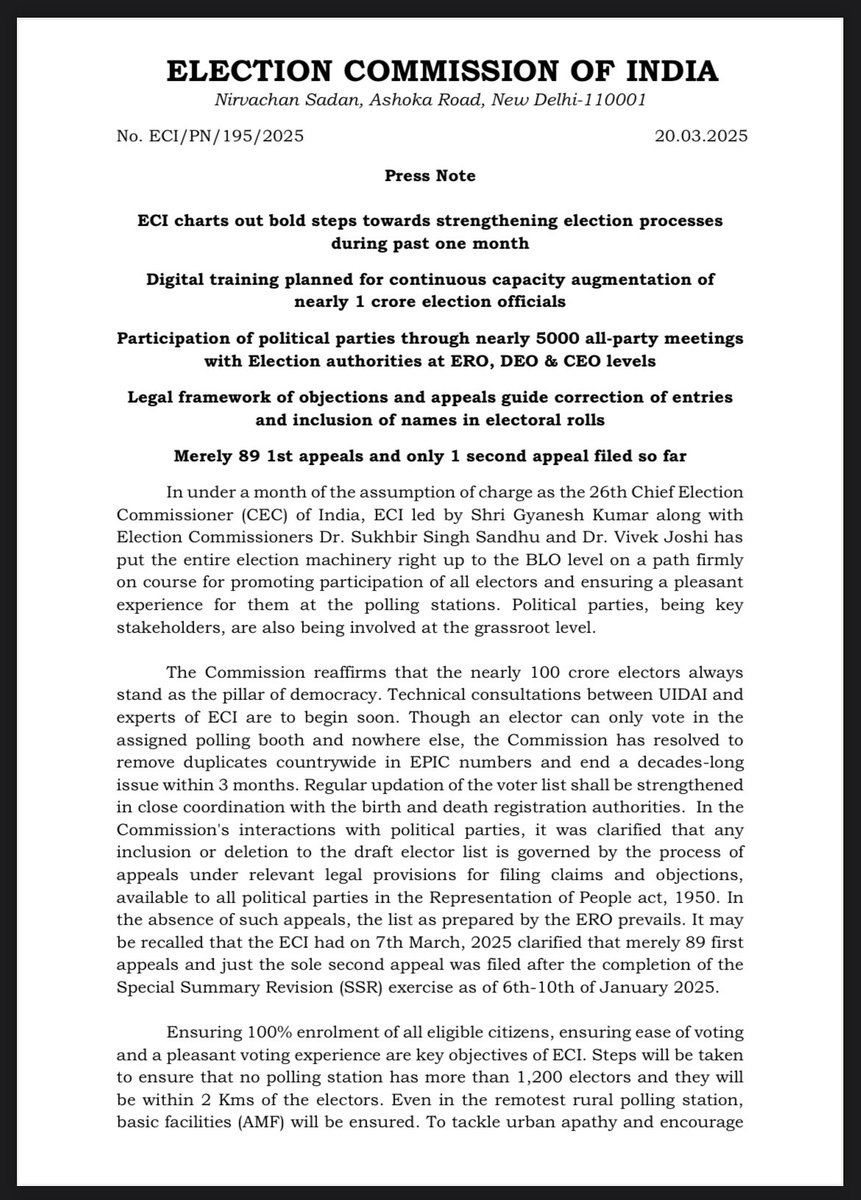JorhatElection's tweet photo. Press note from Election Commission of India. https://t.co/moLjqIzfYK