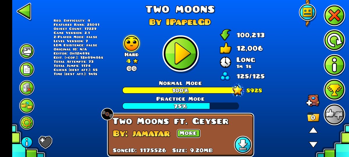 Recién me di cuenta que mi nivel ya alcanzó las 100k de descargas yiyi tenkius👻