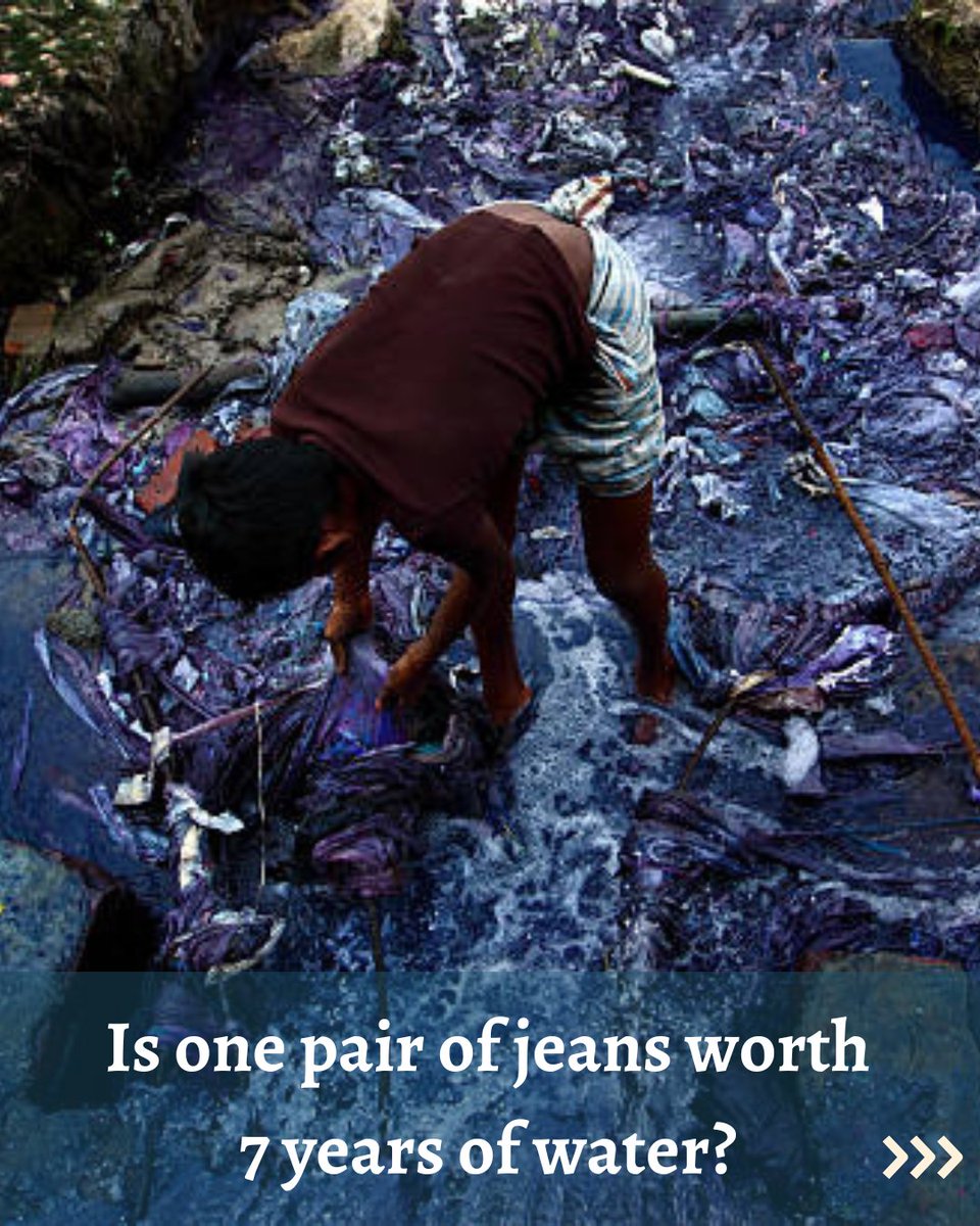 wearekarmann's tweet photo. 💧 7,500 ltrs for ONE pair of jeans? That’s 7 years of drinking water! We upcycle denim &amp; fabric waste into sustainable fashion &amp; utility products - without draining the planet. Choose upcycled. DM us to know more!

#UpcycledFashion #SaveWater #WorldWaterDay #WaterMatters https://t.co/atkNaOtKqm