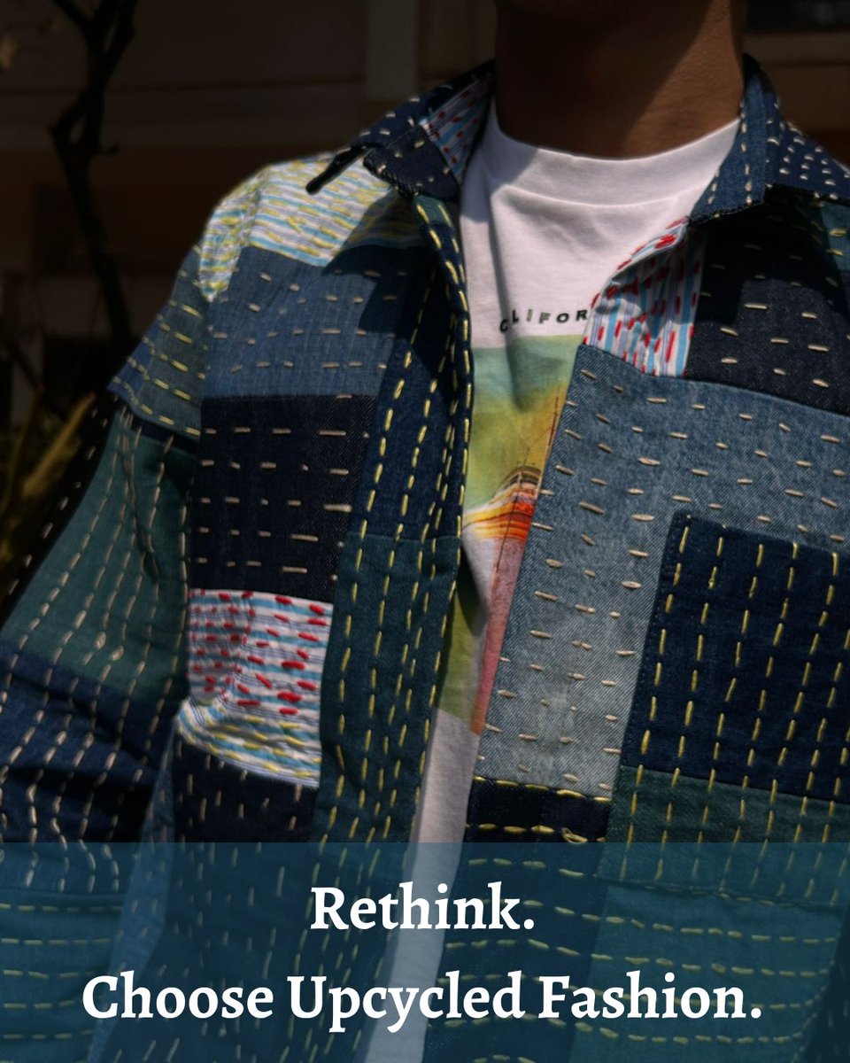 💧 7,500 ltrs for ONE pair of jeans? That’s 7 years of drinking water! We upcycle denim &amp; fabric waste into sustainable fashion &amp; utility products - without draining the planet. Choose upcycled. DM us to know more!

#UpcycledFashion #SaveWater #WorldWaterDay #WaterMatters