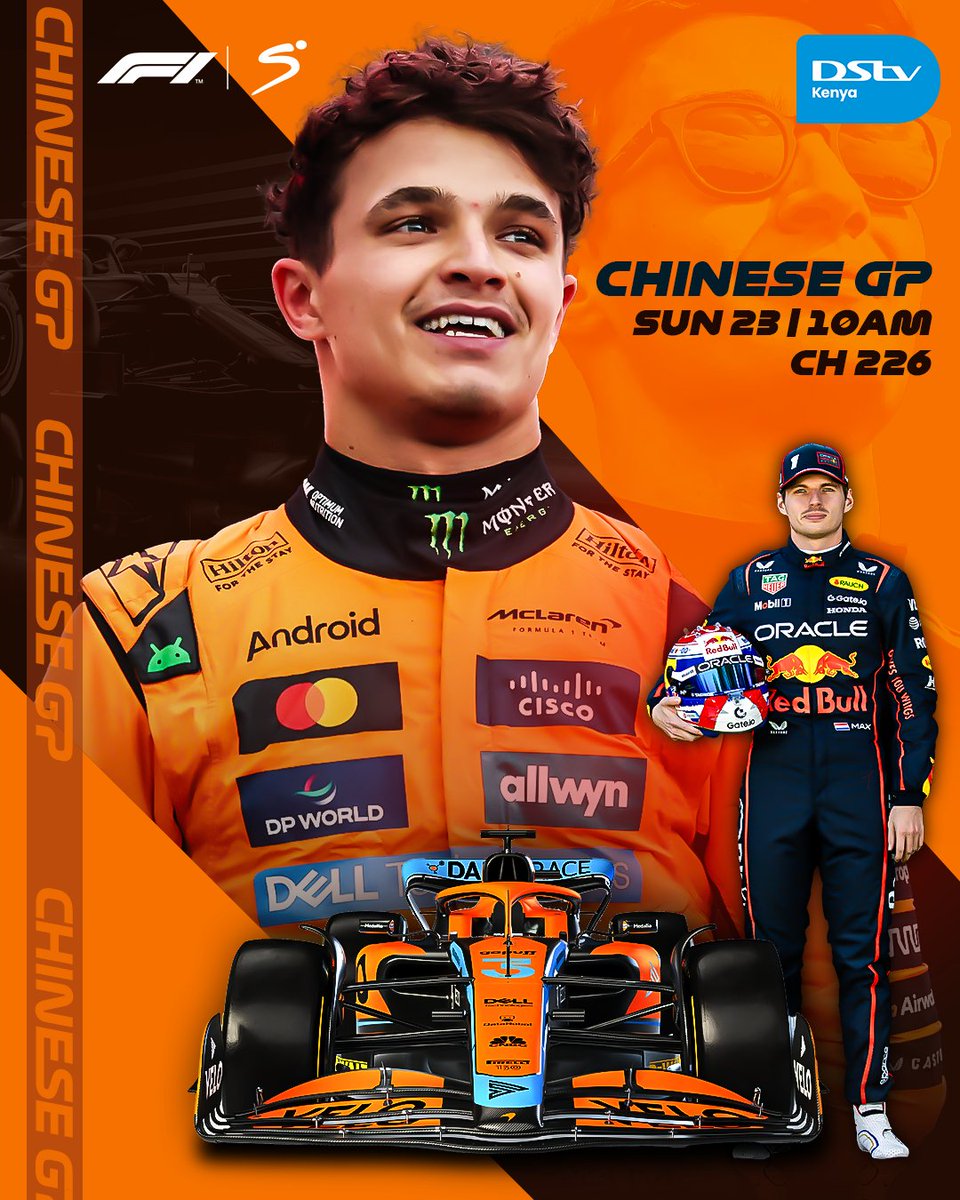 DStv_Kenya's tweet photo. R A C E 🇨🇳 W E E K is here again and it's time to rev up for Shanghai! 🤩 The track is set &amp; the engines are roaring— #ChineseGP🏎💨 

✅  #ChineseGP  |23rd   March @ 10Am  | Ch. 226
 
To Stream 📲 https://t.co/I1rxYCU2i3 

#DStvStepUp  #ChineseGP #F1 https://t.co/nB6EIYPuA6