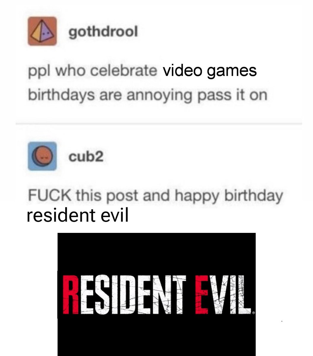 adasfile's tweet image. happy 29th anniversary to resident evil