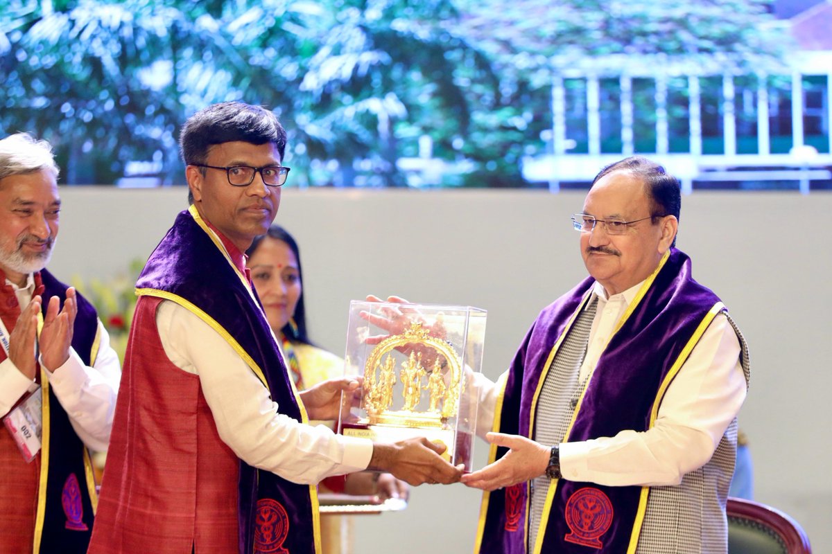 AIIMS, New Delhi (@aiims_newdelhi) on Twitter photo AIIMS New Delhi marked its 49th Convocation Ceremony, graced by <a href="/rashtrapatibhvn/">President of India</a> Hon’ble President Smt Droupadi Murmu and Union Health Minister Shri J.P. Nadda, as 1,886 degrees were conferred across disciplines, celebrating medical excellence in education, research, and care. AIIMS New Delhi marked its 49th Convocation Ceremony, graced by <a href="/rashtrapatibhvn/">President of India</a> Hon’ble President Smt Droupadi Murmu and Union Health Minister Shri J.P. Nadda, as 1,886 degrees were conferred across disciplines, celebrating medical excellence in education, research, and care.