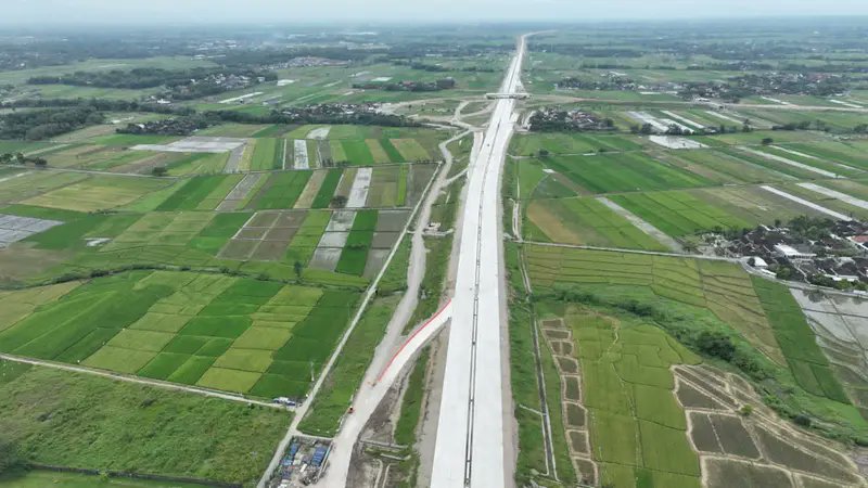 Sama-sama melintasi persawahan, inilah perbedaan Tol Solo-Jogja dan Wuhan-Yangxin Provinsi Hubei, Cina.